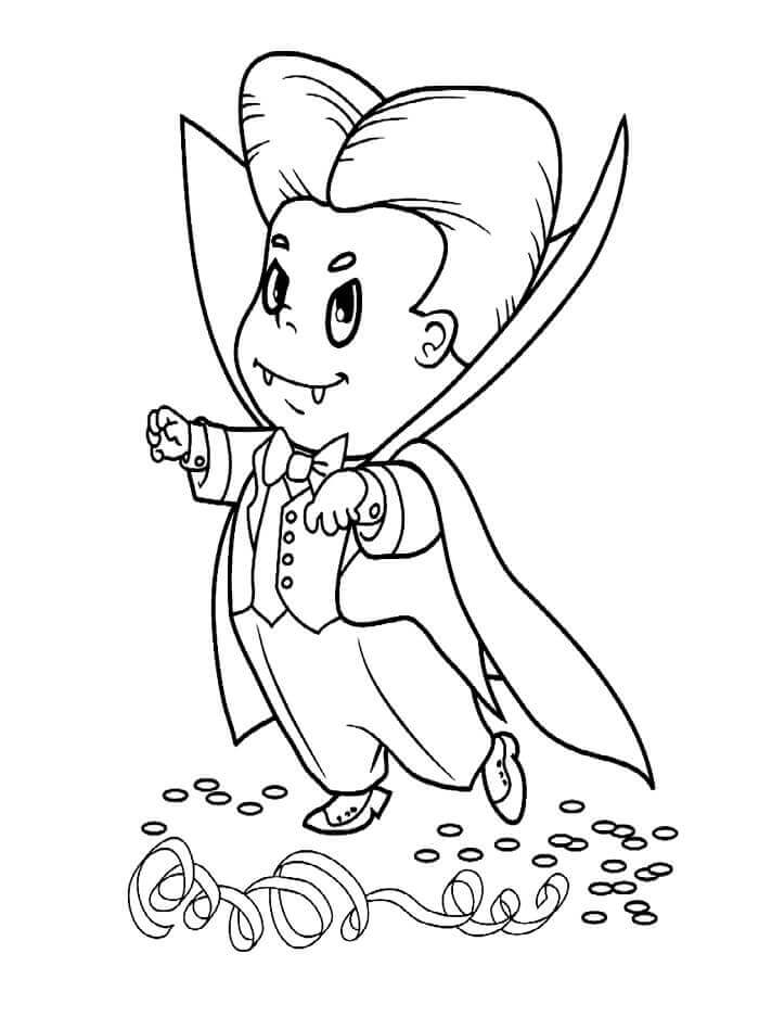 Malý Upír omalovánka