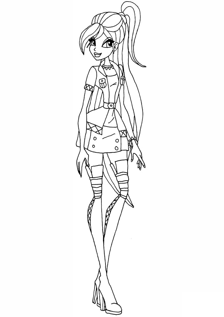 Milá Bloom Winx Club omalovánka