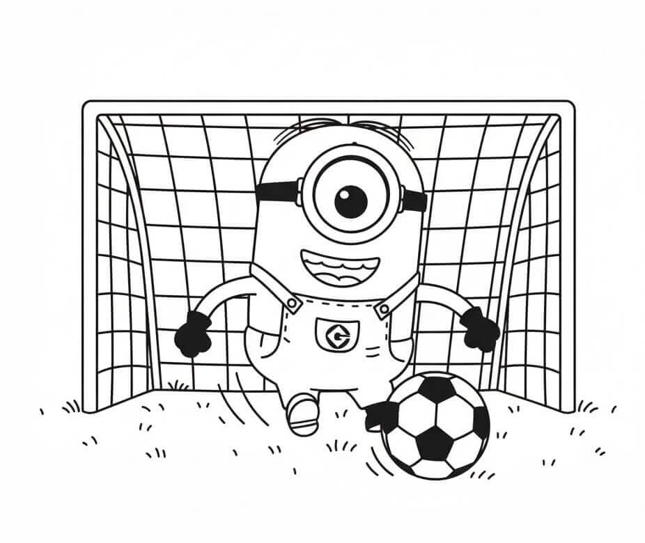 Okouzlující Minion omalovánka