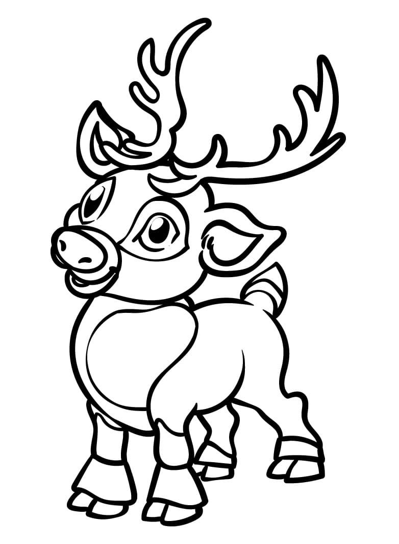 Okouzlující Sob omalovánka