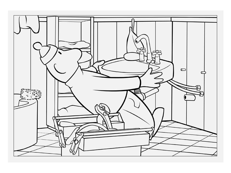 Pat a Mat Zdarma pro Děti omalovánka