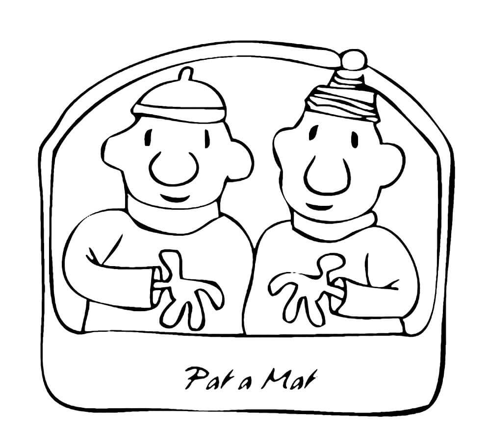 Pat a Mat Zdarma omalovánka