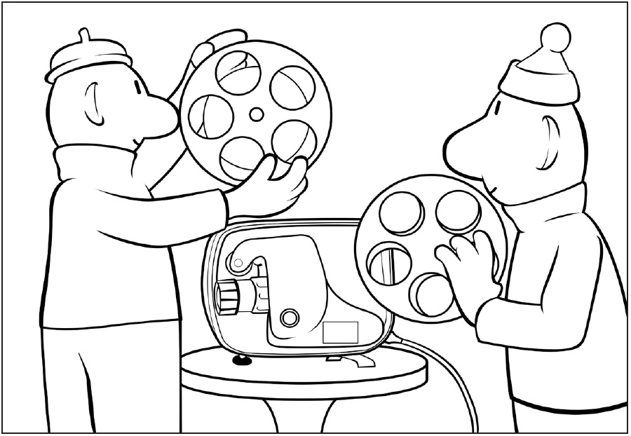 Pat a Mat pro Děti omalovánka