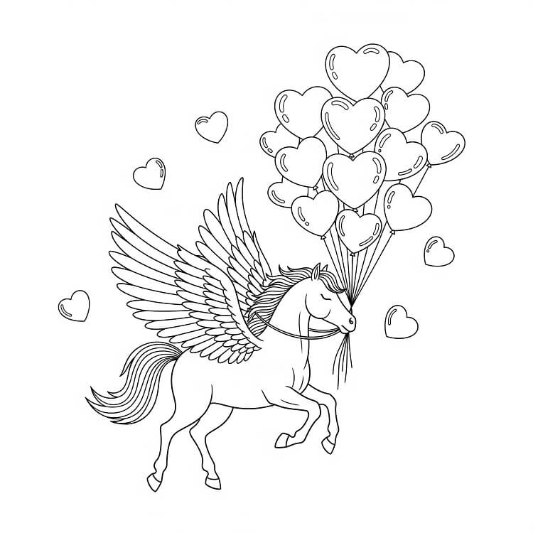 Pegas Bez Poplatku omalovánka