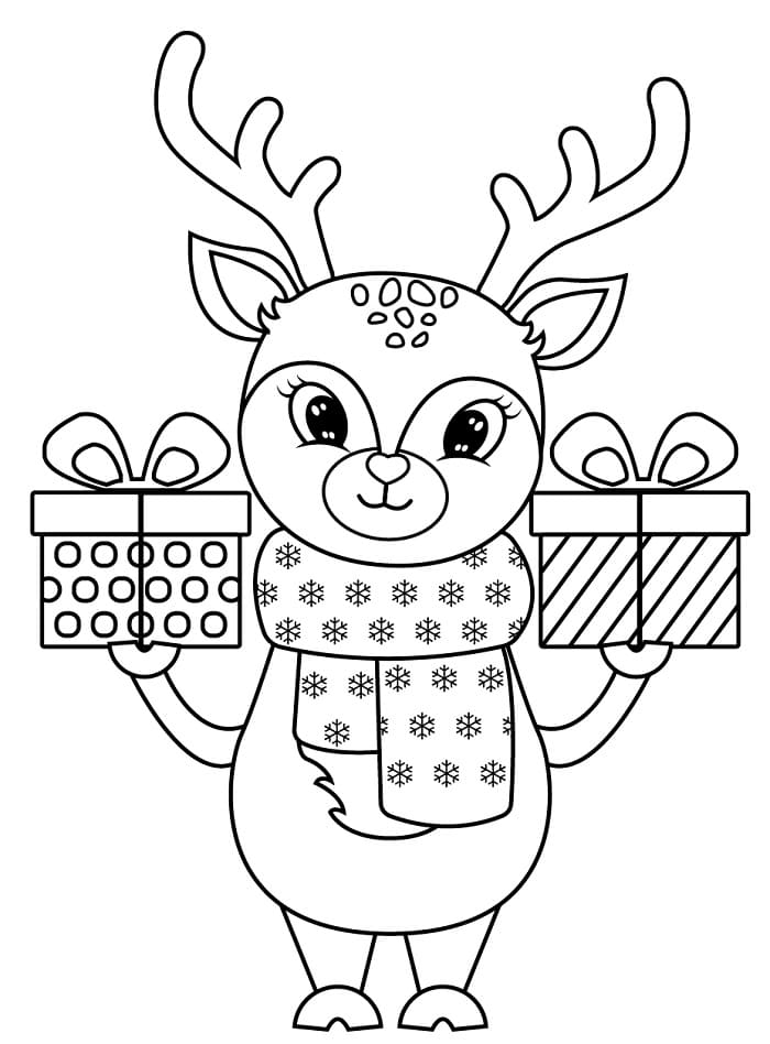 Pěkný Sob omalovánka