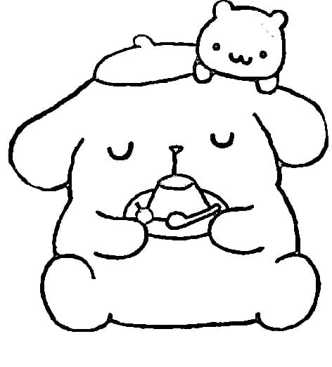 Pompompurin Bez Poplatku omalovánka