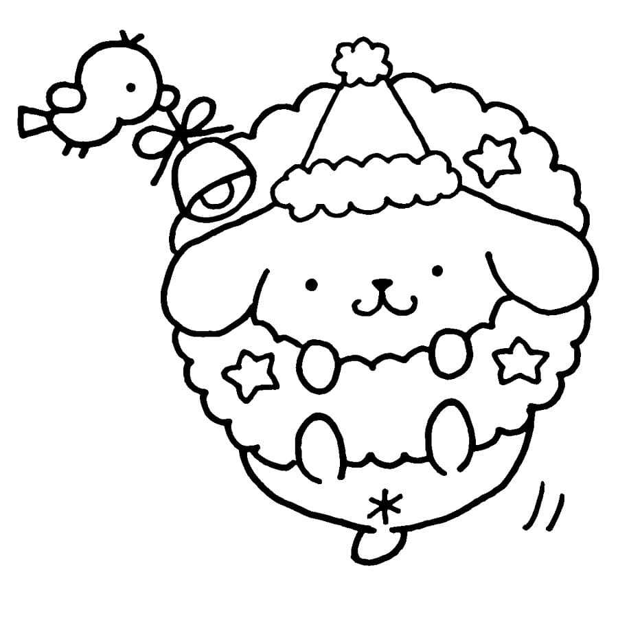 Pompompurin Zdarma omalovánka