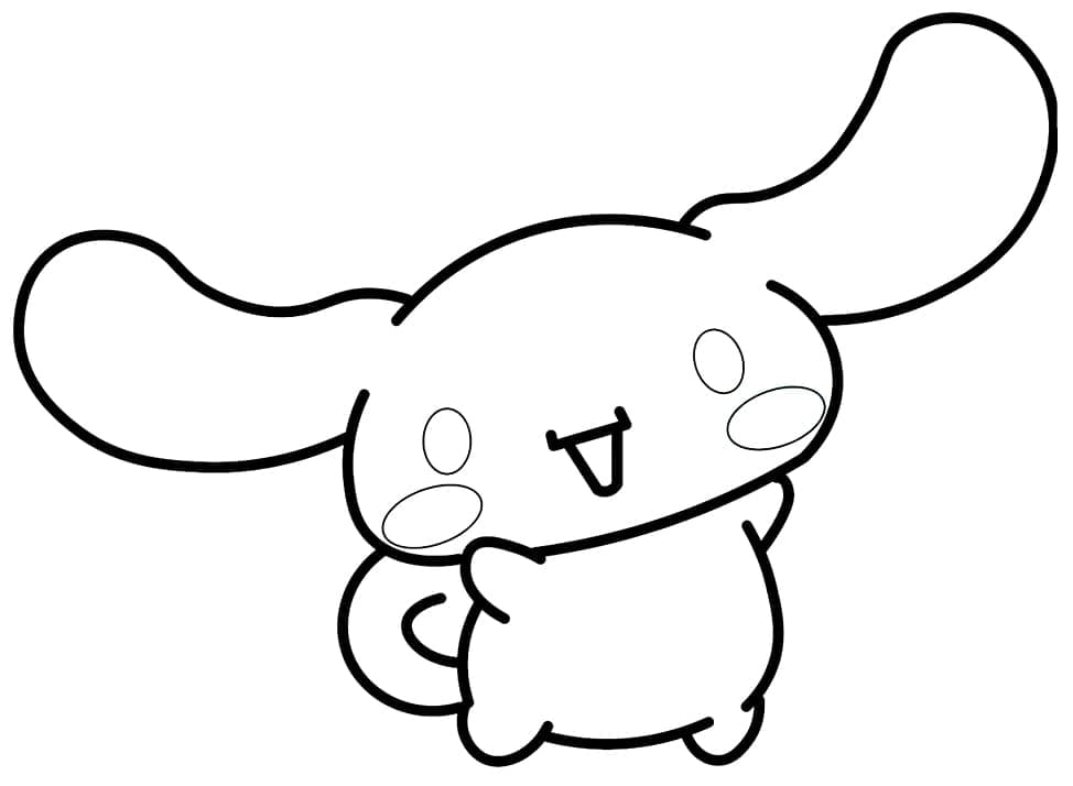Přátelský Cinnamoroll omalovánka