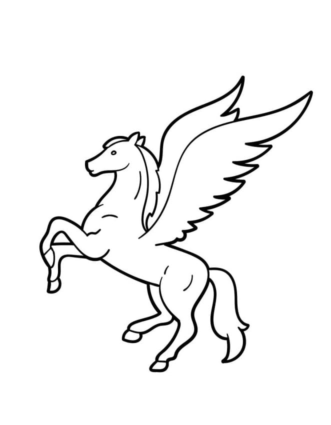 Přátelský Pegas omalovánka