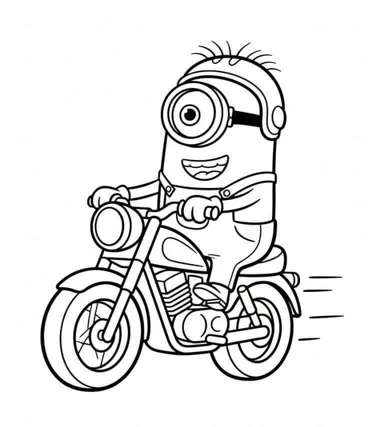 Půvabný Minion omalovánka