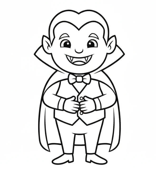 Rozkošný Upír omalovánka