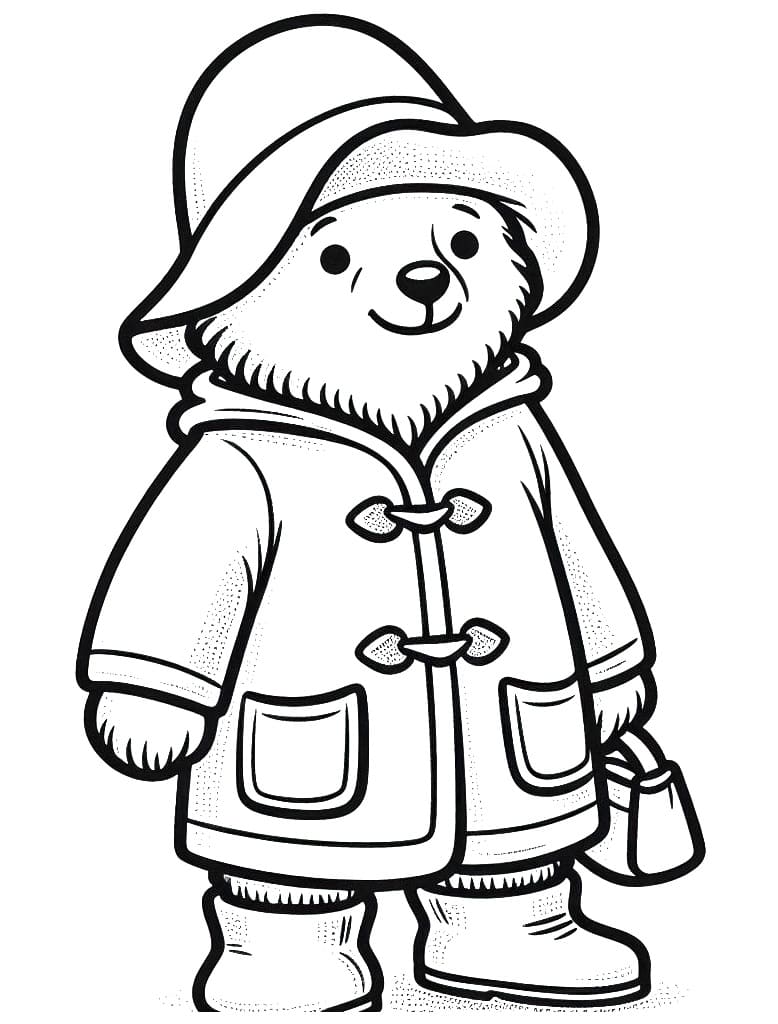 Roztomilý Paddington omalovánka