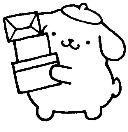 Sanrio Pompompurin omalovánka