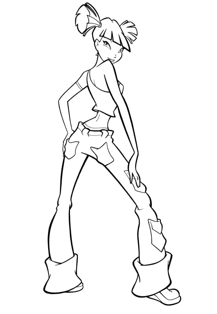 Skvělá Musa Winx Club omalovánka