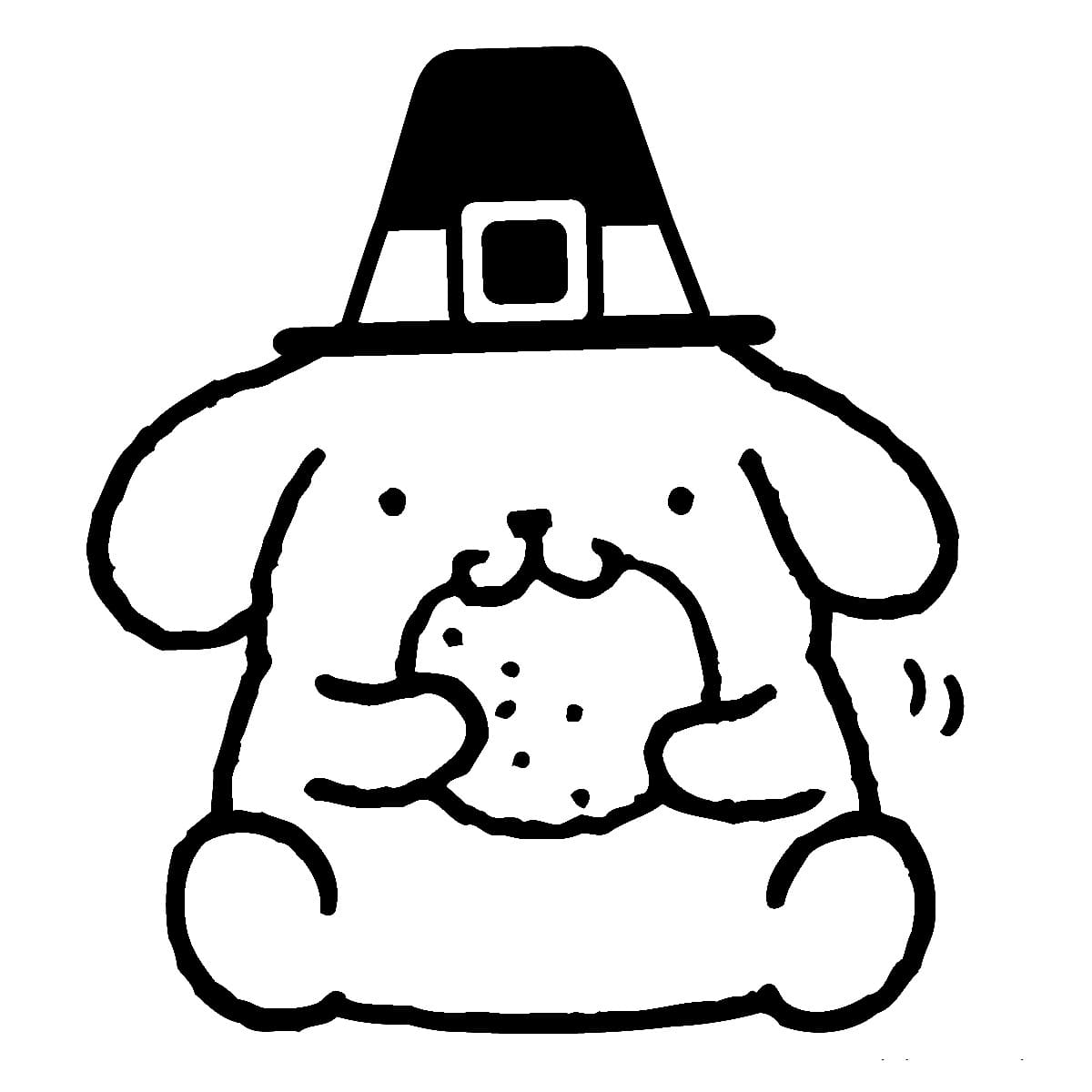 Skvělý Pompompurin omalovánka