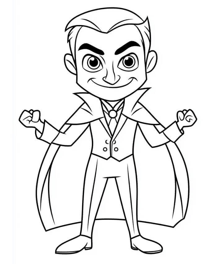 Skvělý Upír omalovánka