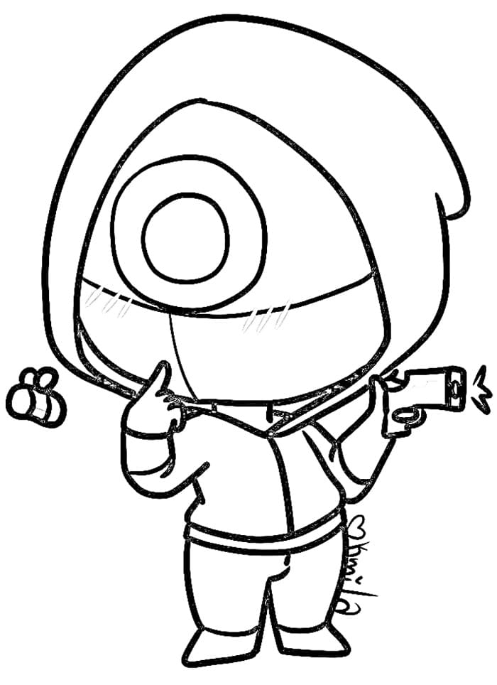 Squid Game Obrázek omalovánka