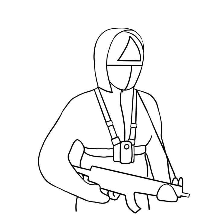 Squid Game Zdarma Obrázek omalovánka