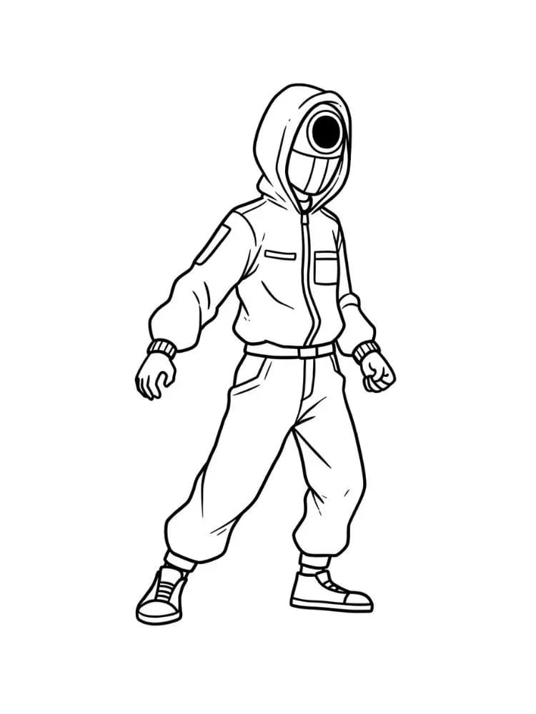 Squid Game Zdarma omalovánka