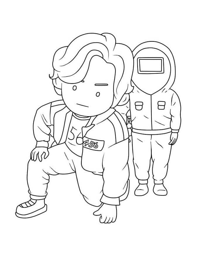 Squid Game na Vymalování omalovánka