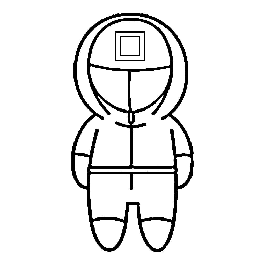 Squid Game pro 1leté Děti omalovánka