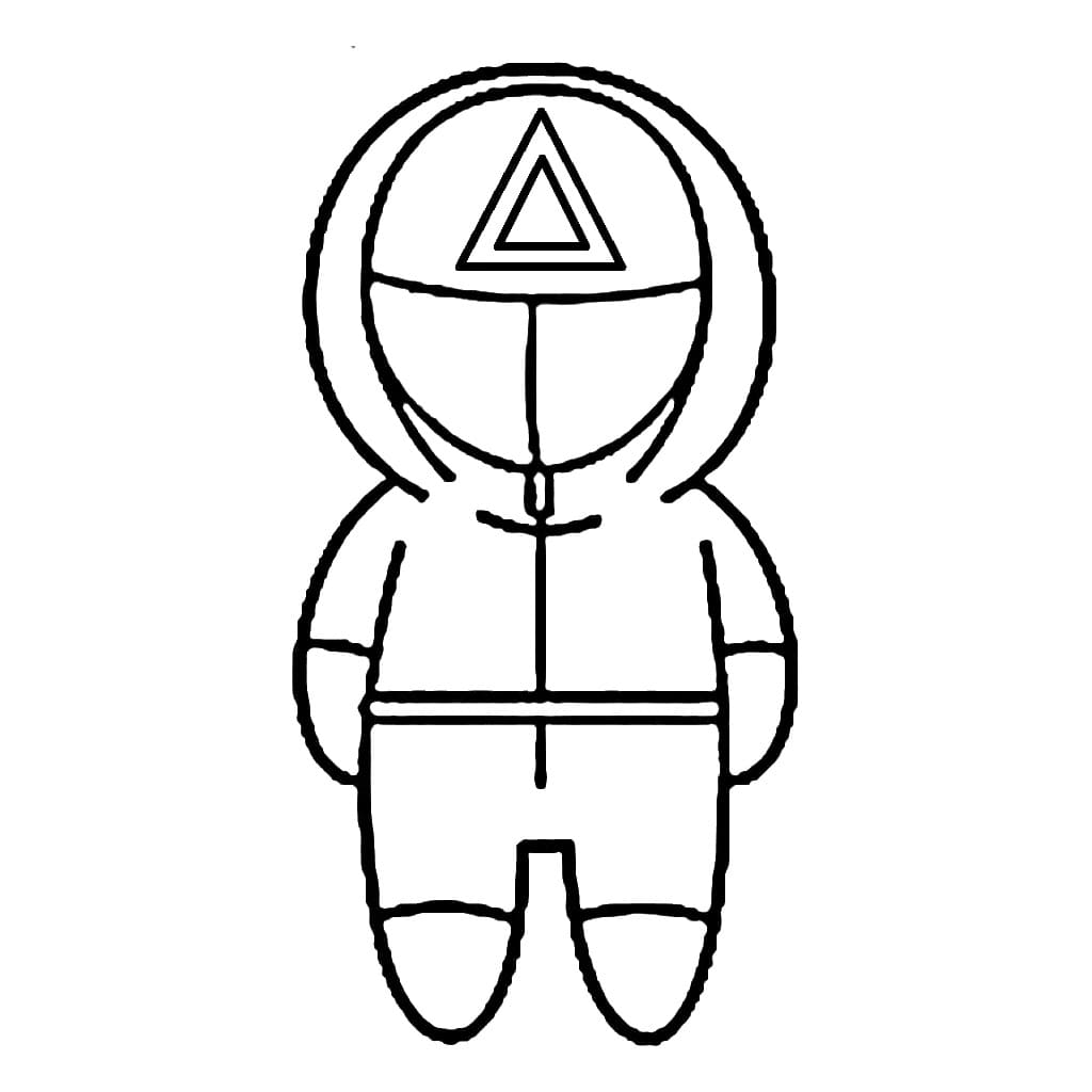 Squid Game pro 2leté Děti omalovánka