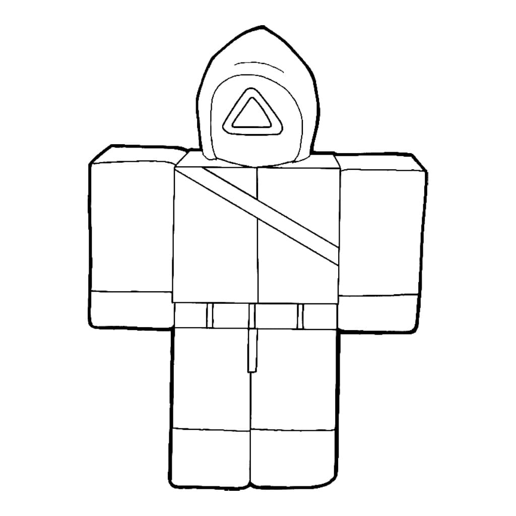 Squid Game pro 3leté Děti omalovánka