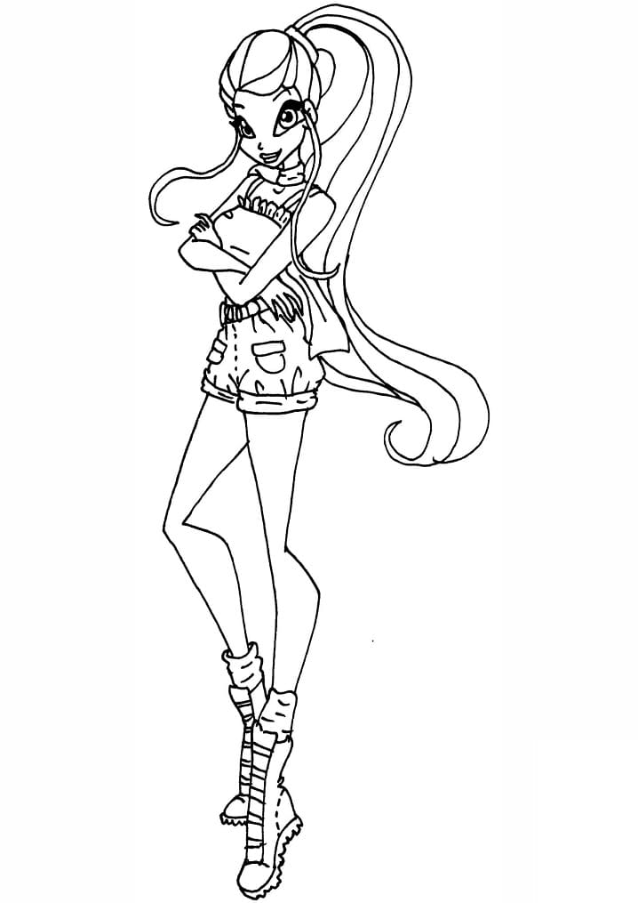 Stella v Winx Club omalovánka