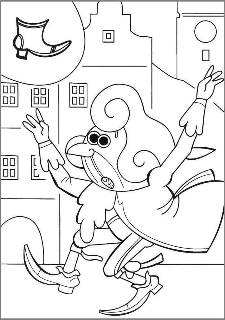 Tisk Rumcajs omalovánka