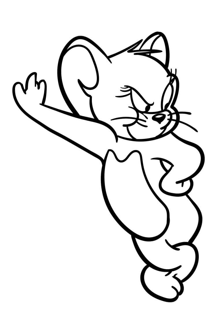 Tisk Tom a Jerry omalovánka