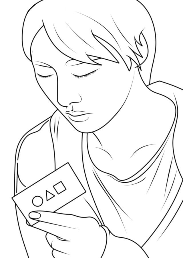 Tisknutelný Squid Game Bez Poplatku omalovánka