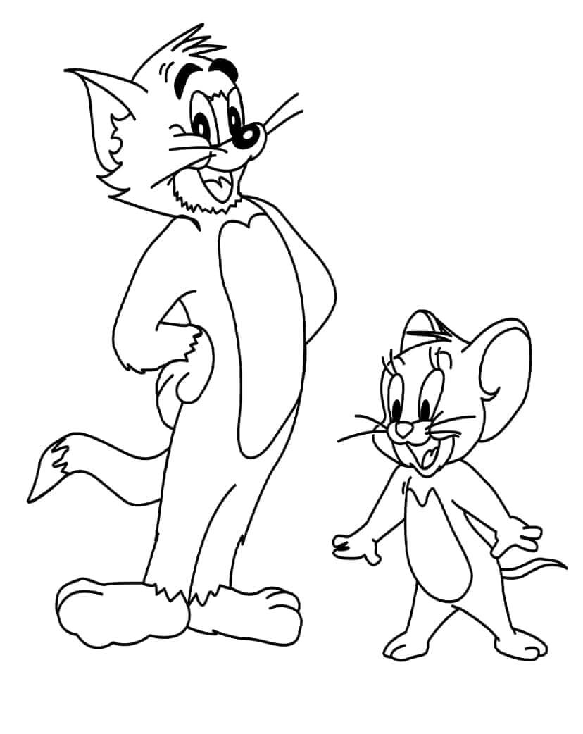 Tom a Jerry (2) omalovánka
