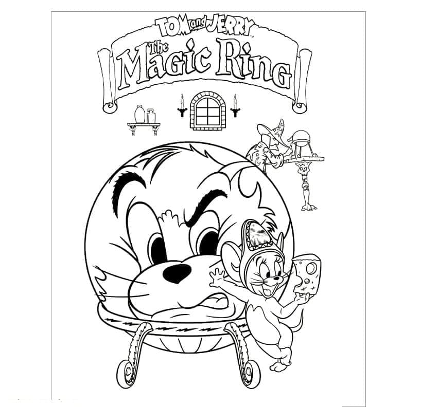 Tom a Jerry Zdarma omalovánka