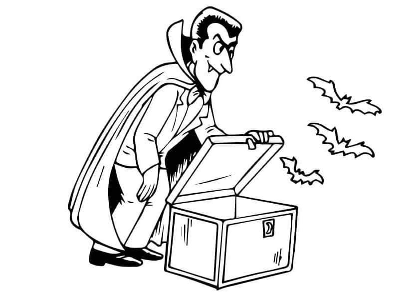 Upír a Netopýři omalovánka