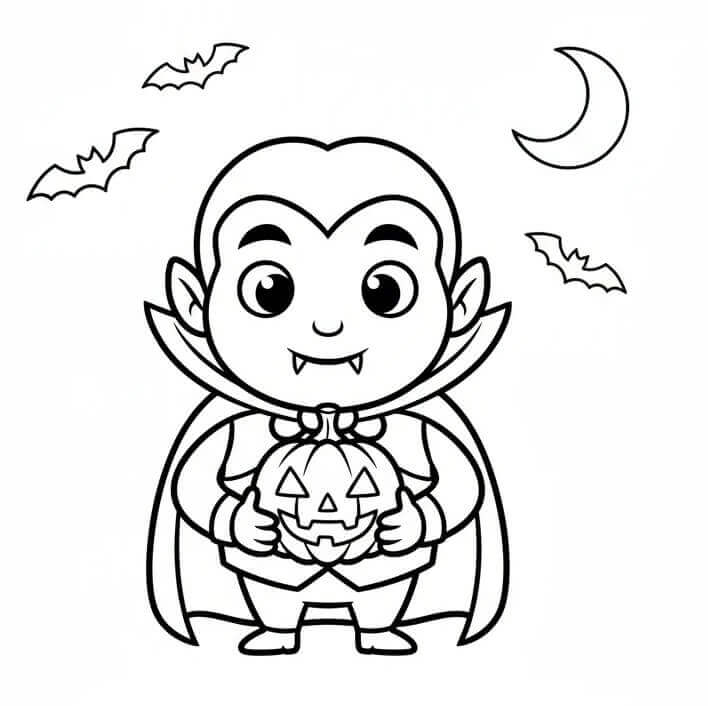 Upír s Dýní omalovánka