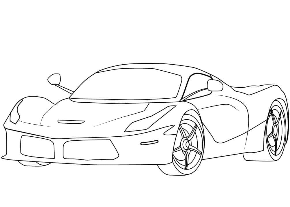 Úžasný Ferrari omalovánka