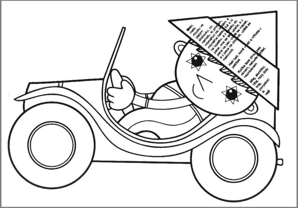 Večerníček Obrázek omalovánka