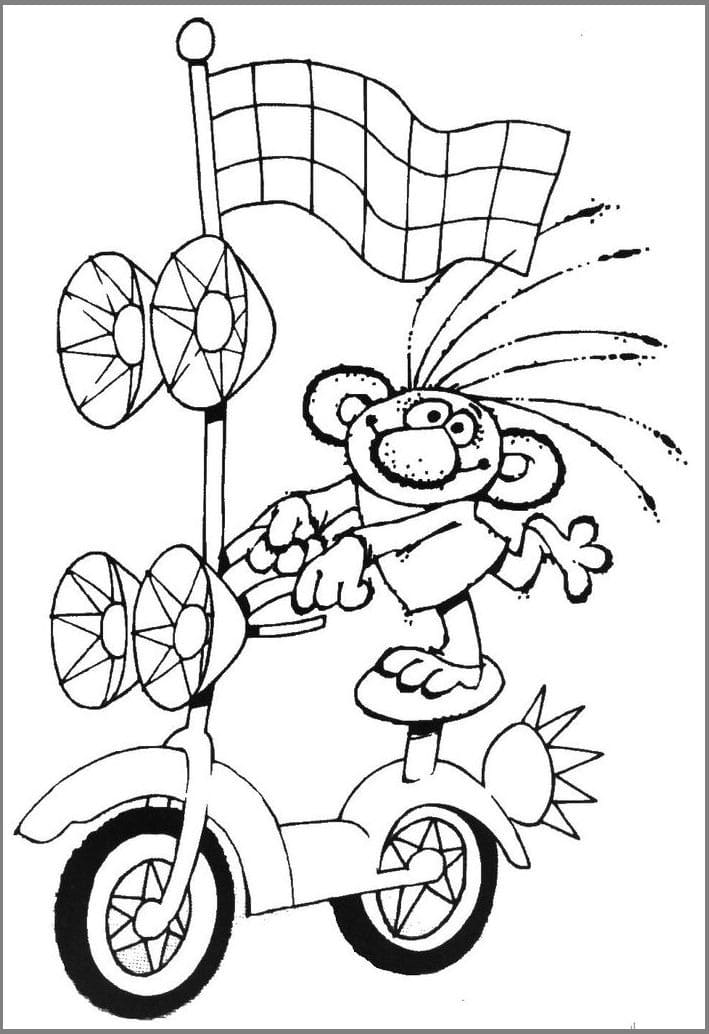 Večerníček Tisknutelný Obrázek omalovánka