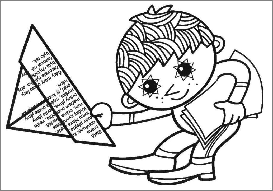 Večerníček Tisknutelný omalovánka