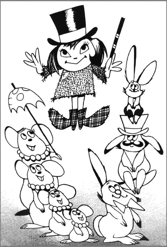 Večerníček pro Děti omalovánka