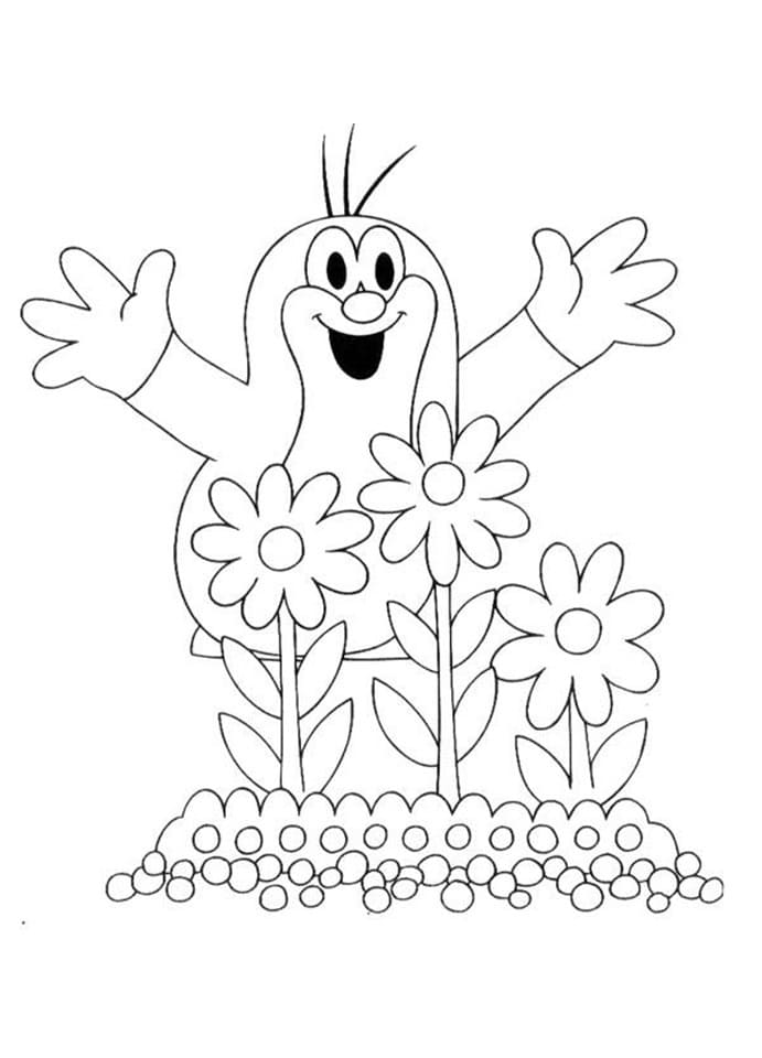 Velmi Roztomilý Krtek omalovánka