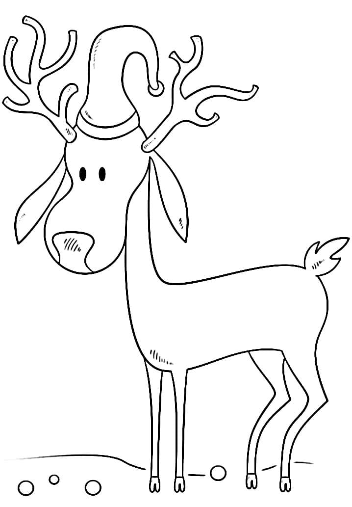 Velmi Roztomilý Sob omalovánka