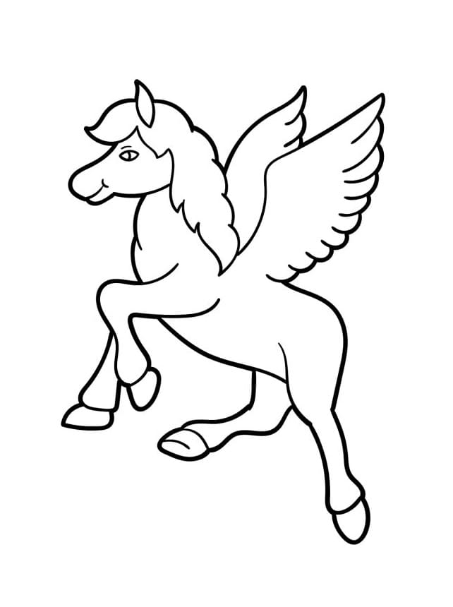 Veselý Pegas omalovánka