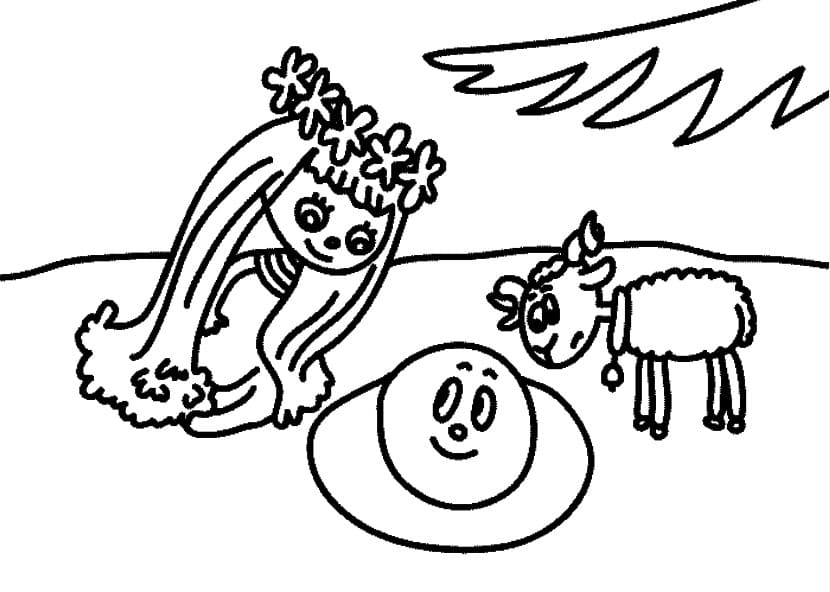 Víla Amálka (16) omalovánka