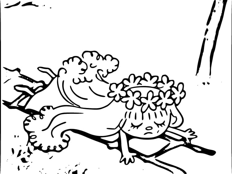 Víla Amálka (3) omalovánka