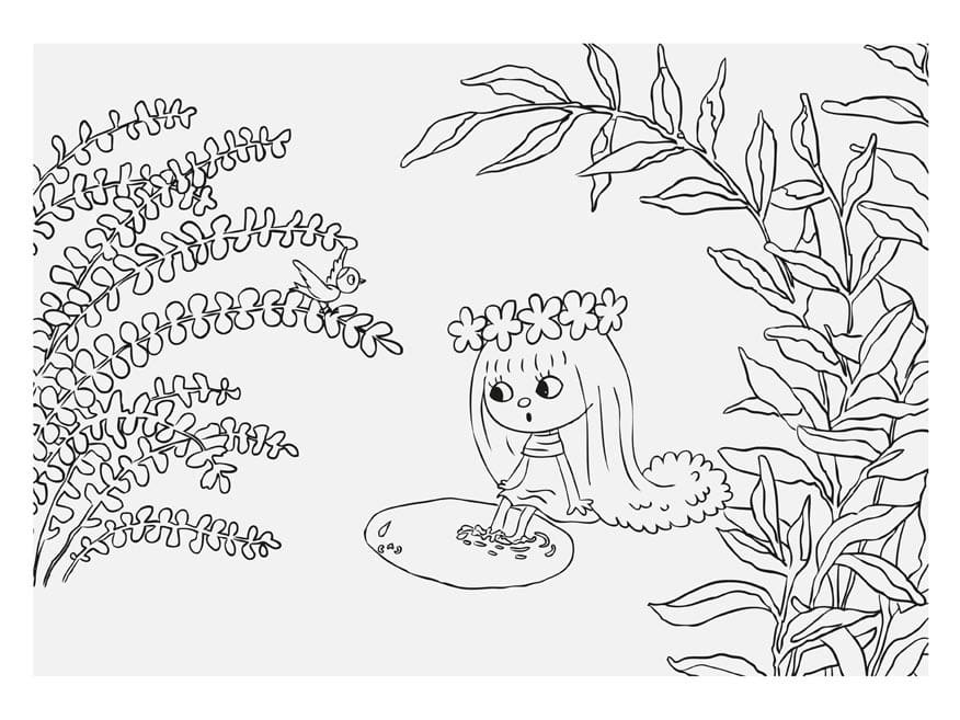 Víla Amálka (6) omalovánka