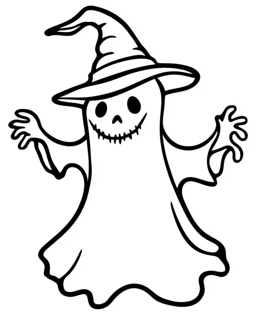 Vtipné Duch omalovánka