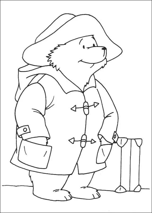 Vtipný Paddington omalovánka