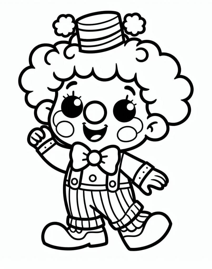 Základní Klaun omalovánka