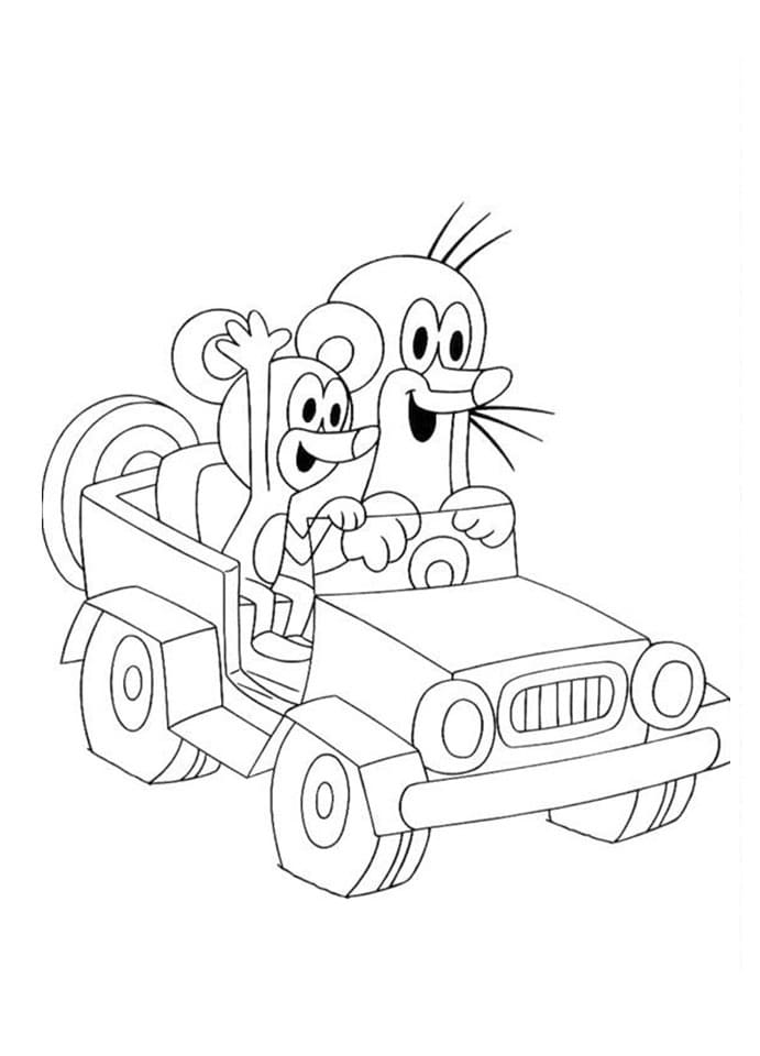 Základní Krtek omalovánka